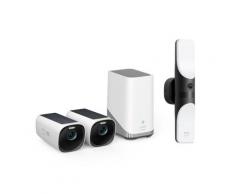 eufyCam S330 (eufyCam 3) und Kabelgebundene Wandleuchte mit Kamera S100