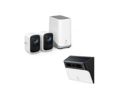 eufyCam S300 (eufyCam 3C) und Solar‑Wandleuchte mit Kamera S120