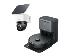 eufy SoloCam S340 und Saugroboter Clean L60 mit Absaugstation