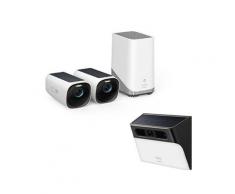 eufyCam S330 (eufyCam 3) und Solar‑Wandleuchte mit Kamera S120