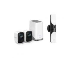 eufyCam S300 (eufyCam 3C) und Kabelgebundene Wandleuchte mit Kamera S100