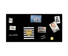 Tafelfolie QUEENCE "Magnetisches Memo-Board", schwarz (farbe bild(er): schwarz), B:100cm H:50cm T:0,2cm, Bilder, magnetische Tafelfolie, Tafel, selbstklebend