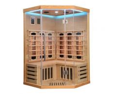 Infrarotkabine SANOTECHNIK "SUPREME", holz, (ohne Ofen), Saunen, mit 6 Vollspektrumstrahler und 3 Carbon Heizplatten