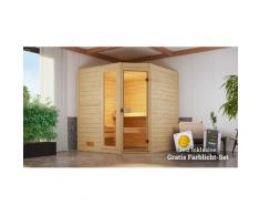 Sauna WEKA "Valida", beige (natur), Saunaofen, externe Steuerung, 7,5 kW, Saunen, 7,5 kW-Ofen mit digitaler Steuerung