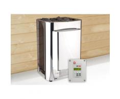 Bio-Saunaofen WEKA "BioS", silber (silberfarben), Saunaöfen