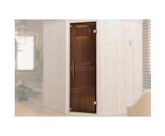 Saunatür WEKA, grau (grafit), B:61,8cm, Massivholz, Türen, BxH: 61,8x182,5 cm, graphit