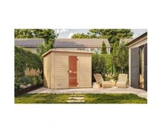 Saunahaus WEKA "Kaapi 4", naturbelassen, Kompakt-Ofen, integrierte Steuerung, 9 kW, Saunen, Blockbohlen aus Fichtenholz