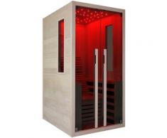 Infrarotkabine SANOTECHNIK "CARBON 1", beige (natur), integrierte Steuerung, (ohne Ofen), Saunen, für 1 Person