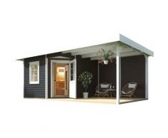 Sauna WEKA "Salo", beige (natur), Saunaofen, externe Steuerung, 7,5 kW, Saunen, 7,5 kW-Ofen mit digitaler Steuerung