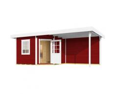 Saunahaus WEKA "SALO 2", rot, Bio-Ofen, externe Steuerung, 9 kW, Saunen, inkl. hochwertiger Elementsauna