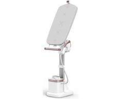 TEFAL Dampfglätter "Ixeo Vision, All-in-One Dampfbügellösung, Multipositionsbrett", zimtrosa, B:55cm H:170cm T:44cm, Bügeleisen, integrierte LED-Technologie, abnehmbare Basis, platzsparend, QT1811