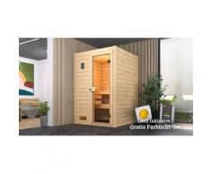 Sauna WEKA "Valida", beige (natur), Saunaofen, externe Steuerung, 4,5 kW, Saunen, 4,5 kW-Ofen mit digitaler Steuerung