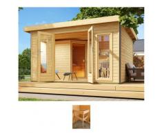 Saunahaus KONIFERA "Maiko 3 SET A", beige (natur), ohne Ofen, (ohne Ofen), Saunen, naturbelassen, ohne Ofen