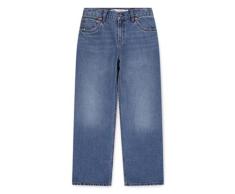 5-Pocket-Jeans LEVI'S KIDS "LVB 578 BAGGY JEANS", Kinder, Gr. 8 (128), N-Gr, blau (blazing blau), Denim/Jeans, Obermaterial: 99% Baumwolle, 1% Elasthan, Jeans 5-Pocket-Jeans, Baggy-Silhouette, locker und lässig