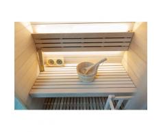 Sauna SANOTECHNIK "TAMPERE", braun (holzfarben), Saunaofen, integrierte Steuerung, 3,5 kW, Saunen