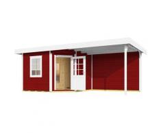 Saunahaus WEKA "SALO 2", rot, Saunaofen, integrierte Steuerung, 9 kW, Saunen, inkl. hochwertiger Elementsauna