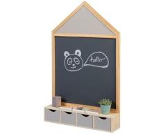 Wandtafel MUSTERKIND "Juncus, natur/warmgrau", beige (natur, grau), Tafeln, Kinder, B/H/L: 50cm x 81cm, B:50cm H:81cm T:11cm