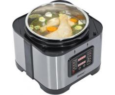 STEBA Dampfdruck-Kocher "DD 1", schwarz (silberfarben), B:29cm H:31cm T:29cm, Dampfgarer, 9 Automatikprogramme, 5 Liter Schüssel