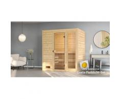 Sauna WEKA "Valida", beige (natur), Saunaofen, externe Steuerung, 7,5 kW, Saunen, 7,5 kW-Ofen mit digitaler Steuerung