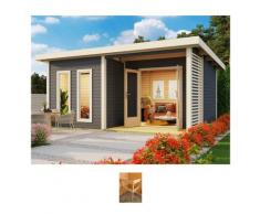 Saunahaus KONIFERA "Maiko 5 SET B", grau (terragrau), ohne Ofen, (ohne Ofen), Saunen, terragrau, ohne Ofen