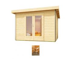Saunahaus KONIFERA "Maiko 1 SET B", beige (natur), ohne Ofen, (ohne Ofen), Saunen, naturbelassen, ohne Ofen