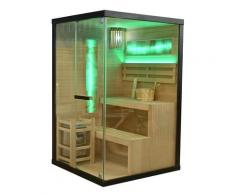 Sauna SANOTECHNIK "LUXOR 1", holz, Saunaofen, integrierte Steuerung, 3,5 kW, Saunen, inkl. Salzsteine und Saunaofen