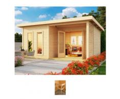 Saunahaus KONIFERA "Maiko 5 SET B", beige (natur), ohne Ofen, (ohne Ofen), Saunen, naturbelassen, ohne Ofen