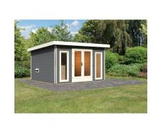 Saunahaus KARIBU "»Maiko 2«", grau (terragrau), ohne Ofen, (ohne Ofen), Saunen