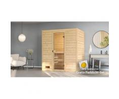 Sauna WEKA "Valida", beige (natur), Saunaofen, externe Steuerung, 4,5 kW, Saunen, 4,5 kW-Ofen mit digitaler Steuerung