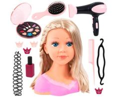 Frisier- & Schminkkopf BAYER "Charlene Super Model", blond, Frisierköpfe, KinderH:27cm, H:27cm
