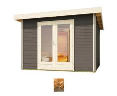 Saunahaus KONIFERA "Maiko 1 SET B", grau (terragrau), ohne Ofen, (ohne Ofen), Saunen, terragrau, ohne Ofen