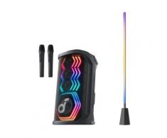 Rave 3S | KI Karaoke Party-Lautsprecher mit 200W Sound + eufy Zimmer-Stehlampe E10