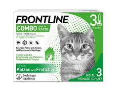 Frontline Combo Spot on Katze Lsg.z.Auft.a.Haut 3 St Einzeldosispipetten