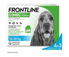 Frontline Combo Spot on gegen Flöhe und Zecken Hund M 10-20kg 4x3 St Lösung