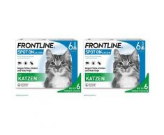 Frontline Spot on K Lösung f.Katzen Doppelpack 2x6 St Einzeldosispipetten