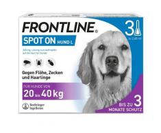 Frontline Spot on H 40 Lösung f.Hunde 3 St Einzeldosispipetten