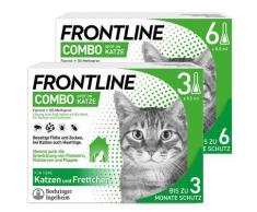 Frontline Combo Spot on gegen Flöhe und Zecken Katze (Sparset für 9 Monate) 6+3 St Einzeldosispipetten