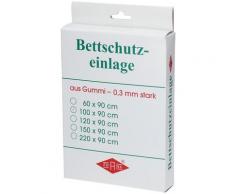 Betteinlage Gummiplatte 0,3 mm 90x100 cm weiß 1 St Einlagen