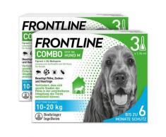 Frontline Combo Spot on gegen Flöhe und Zecken Hund M 10-20kg 2x3 St Einzeldosispipetten