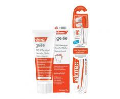 Elmex Gelee + interX medium Kurzkopf Zahnbürste 1 St Set