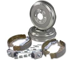 Atec 2x Bremstrommel+Backen+Zylinder+Zubehör [Hersteller-Nr. 40832149] für Opel
