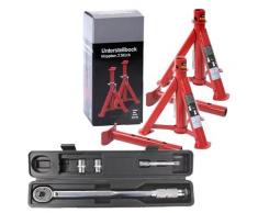 Enva Drehmomentschlüssel 1/2 10-210Nm + 2x Unterstellbock 2T klappbar [Hersteller-Nr. 10871876]