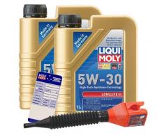 Liqui Moly 2x 1 L Longlife III 5W-30 + Ölw.Anhänger+ Trichter [Hersteller-Nr. 10803463]
