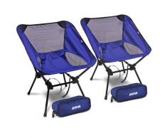 Enva 2x Faltbarer Campingstuhl - Ultrakompakt [Hersteller-Nr. 40974586]