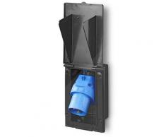 Proplus CEE-Einspeisestecker Einbau rechteckig schwarz [Hersteller-Nr. 373505BK]