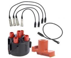 Bestprice Zündkabelsatz+Verteilerkappe+Läufer [Hersteller-Nr. 31466384] für Audi, VW