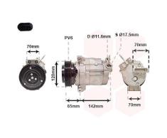 Van Wezel Kompressor, Klimaanlage [Hersteller-Nr. 0800K063] für Chevrolet, Opel