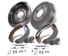 Bestprice 2x Bremstrommel+Backen+Zylinder+Zubehör [Hersteller-Nr. 10661434] für BMW
