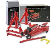 Enva Rangier-Wagenheber 2t 2000kg + 2x Unterstellbock klappbar 2t [Hersteller-Nr. 40483287]