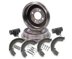 Atec 2x Bremstrommel+Backen+Zylinder+Zubehör [Hersteller-Nr. 40579727] für Seat, Skoda, VW